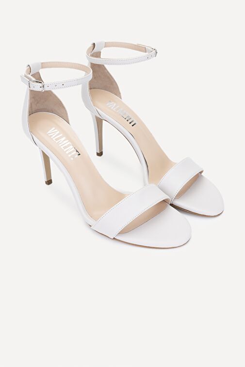 Valmenti Taine Kadın Beyaz Cilt Hakiki Deri Topuklu Ayakkabı - Görsel 5