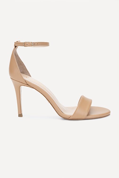 Valmenti Taine Kadın Bisküvi Cilt Hakiki Deri Topuklu Ayakkabı - Görsel 3