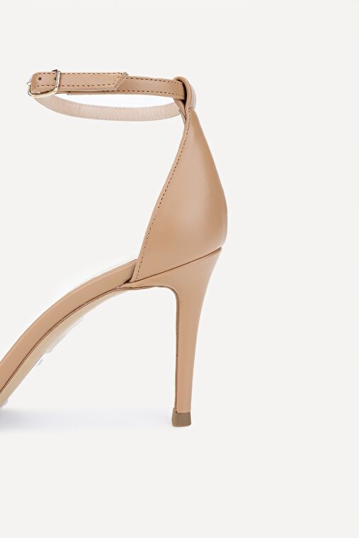 Valmenti Taine Kadın Bisküvi Cilt Hakiki Deri Topuklu Ayakkabı - Görsel 6