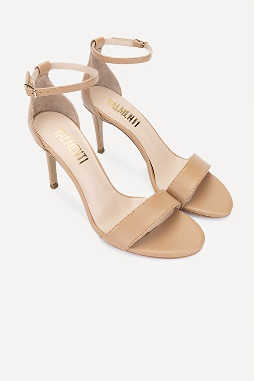 Valmenti Taine Kadın Bisküvi Cilt Hakiki Deri Topuklu Ayakkabı - Görsel 8