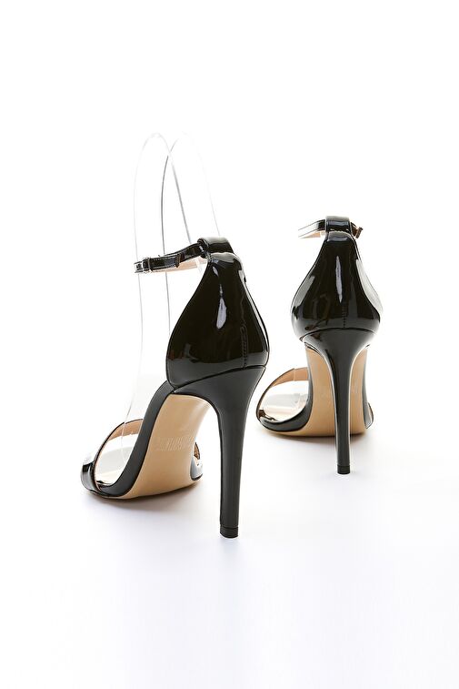 Valmenti Sophia Kadın Siyah Rugan Hakiki Deri Topuklu Ayakkabı - Görsel 5