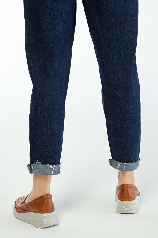 Tamer Tanca Kadın Hakiki Deri Taba Comfort Ayakkabı - Görsel 3