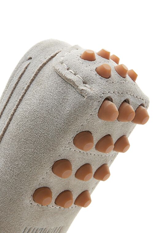 Valmenti Karen Kadın Bej Süet Hakiki Deri Loafer Ayakkabı - Görsel 5