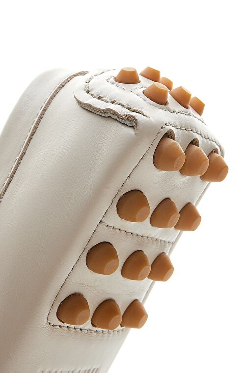 Valmenti Bej Kadın Deri Loafer 355 4045 BN AYK Y23 - Görsel 5