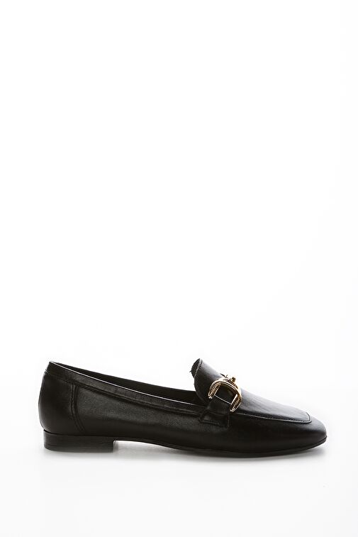 Valmenti Agathe Kadın Siyah Hakiki Deri Loafer Ayakkabı - Görsel 2