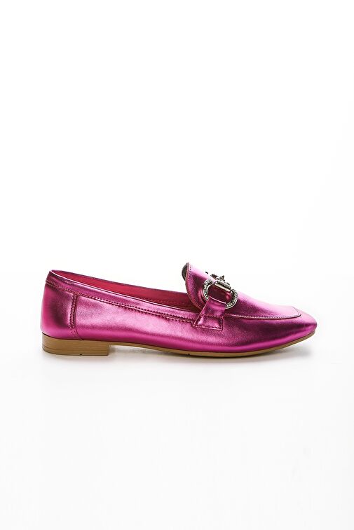 Valmenti Ester Kadın Fuşya Hakiki Deri Loafer Ayakkabı - Görsel 2
