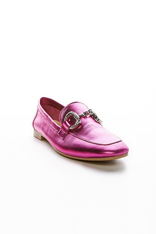Valmenti Ester Kadın Fuşya Hakiki Deri Loafer Ayakkabı - Görsel 3