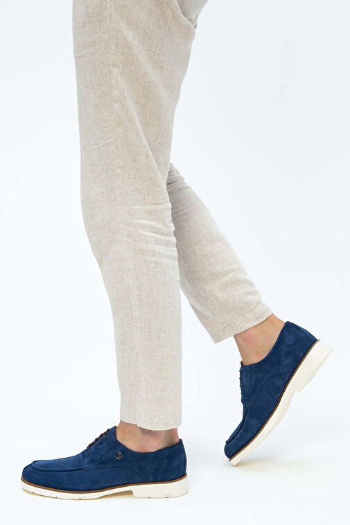 Tamer Tanca Mavi Erkek Süet Günlük Ayakkabı 537 13199 ERK AYK Y23 - Görsel 2