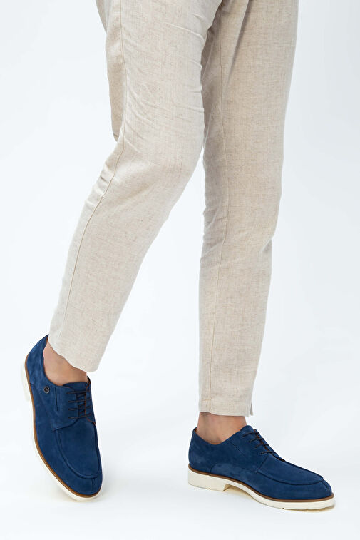 Tamer Tanca Mavi Erkek Süet Günlük Ayakkabı 537 13199 ERK AYK Y23 - Görsel 3