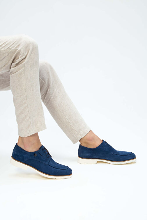 Tamer Tanca Mavi Erkek Süet Günlük Ayakkabı 537 13199 ERK AYK Y23 - Görsel 4