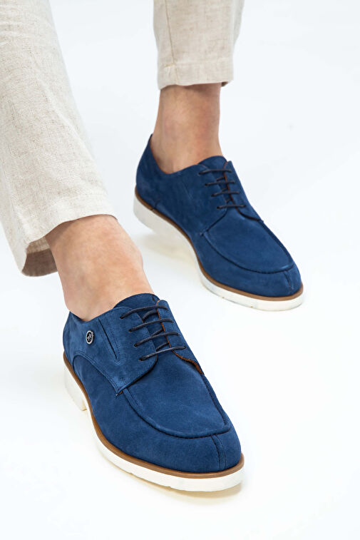 Tamer Tanca Mavi Erkek Süet Günlük Ayakkabı 537 13199 ERK AYK Y23 - Görsel 5