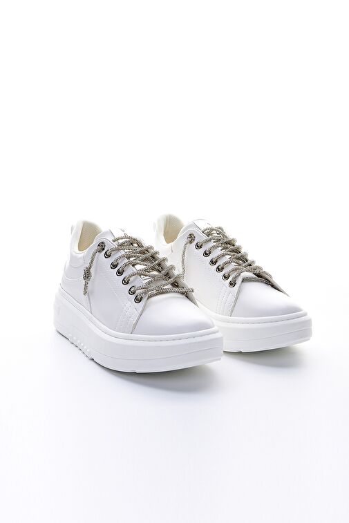 Valmenti Clair Kadın Beyaz Suni Deri Spor Ayakkabı - Görsel 3