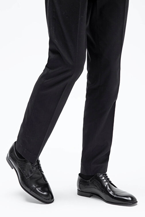 Tamer Tanca Erkek Hakiki Deri Siyah Klasik Ayakkabı - Görsel 3