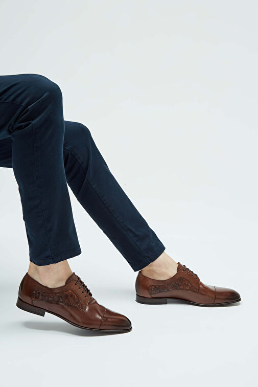 Tamer Tanca Siyah Erkek Deri Klasik Ayakkabı 183 26452 ERK AYK Y23 - Görsel 4