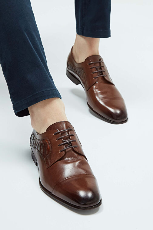 Tamer Tanca Siyah Erkek Deri Klasik Ayakkabı 183 26452 ERK AYK Y23 - Görsel 5