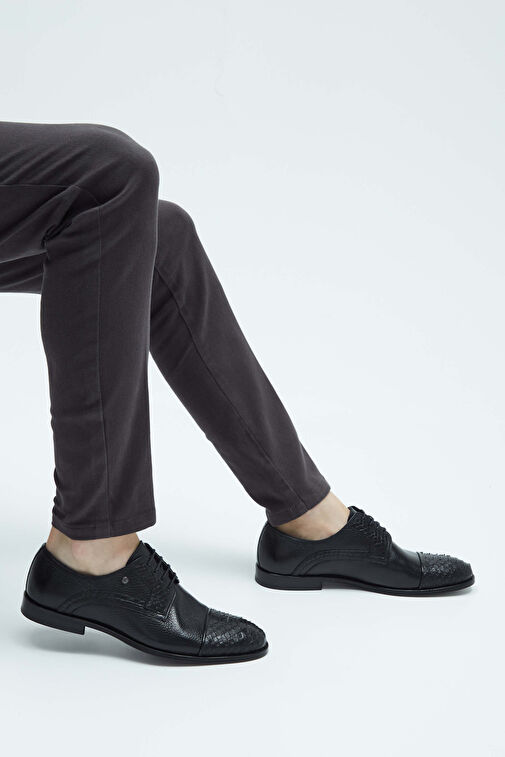 Tamer Tanca Taba Erkek Deri Klasik Ayakkabı 183 25162 ERK AYK Y23 - Görsel 4