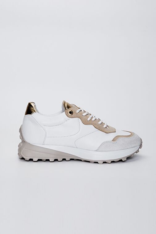 Valmenti Jianna Kadın Beyaz Hakiki Deri Spor Ayakkabı - Görsel 2