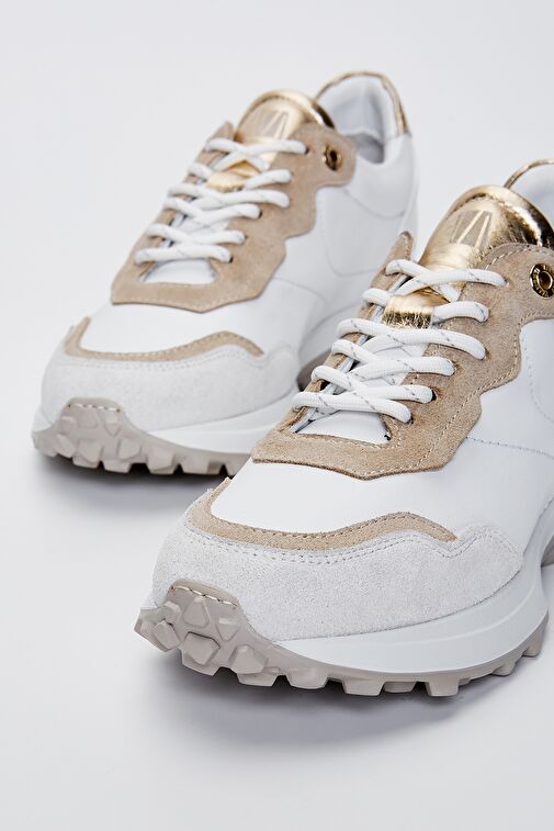 Valmenti Jianna Kadın Beyaz Hakiki Deri Spor Ayakkabı - Görsel 5