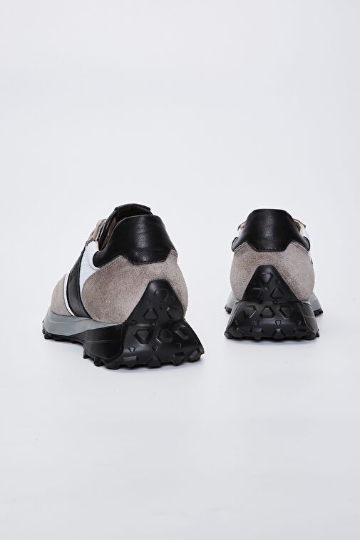 Valmenti Agatho Erkek Gri\Siyah Hakiki Deri Sneakers & Spor Ayakkabı - Görsel 4