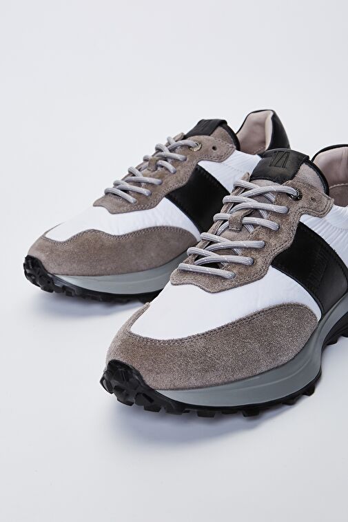 Valmenti Agatho Erkek Gri\Siyah Hakiki Deri Sneakers & Spor Ayakkabı - Görsel 5