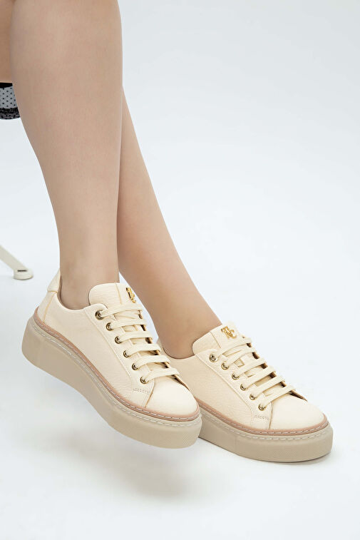 Tamer Tanca Lacivert Kadın Deri Sneaker 937 5022-09 BN AYK Y23 - Görsel 9