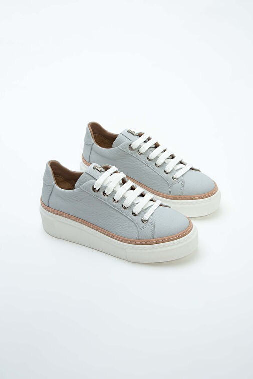 Tamer Tanca Kadın Hakiki Deri Gri Sneakers & Spor Ayakkabı - Görsel 12