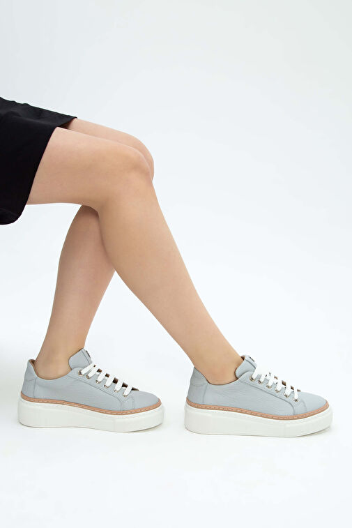 Tamer Tanca Kadın Hakiki Deri Gri Sneakers & Spor Ayakkabı - Görsel 10