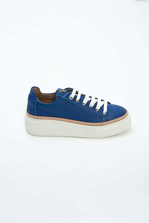 Tamer Tanca Kadın Hakiki Deri Saks Floter Sneakers & Spor Ayakkabı - Görsel 7