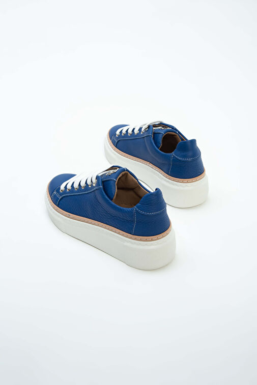 Tamer Tanca Kadın Hakiki Deri Saks Floter Sneakers & Spor Ayakkabı - Görsel 10