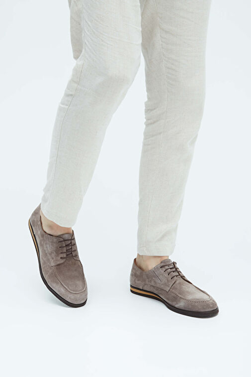 Tamer Tanca Erkek Hakiki Deri Kahverengi Casual Ayakkabı - Görsel 3