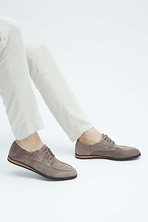 Tamer Tanca Erkek Hakiki Deri Kahverengi Casual Ayakkabı - Görsel 4