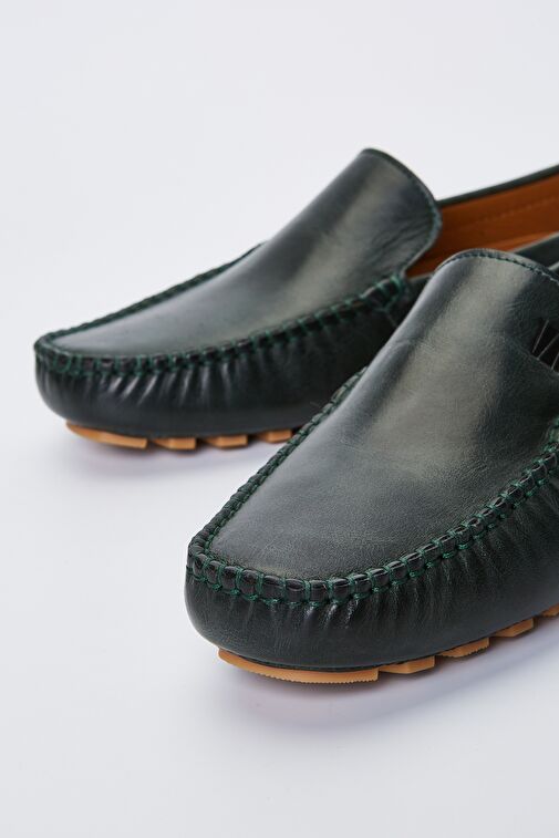 Valmenti Valmenti Astro Erkek Haki Hakiki Deri Loafer Ayakkabı | Boyner Haki - 5. görsel