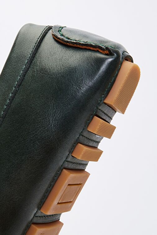 Valmenti Valmenti Astro Erkek Haki Hakiki Deri Loafer Ayakkabı | Boyner Haki - 6. görsel