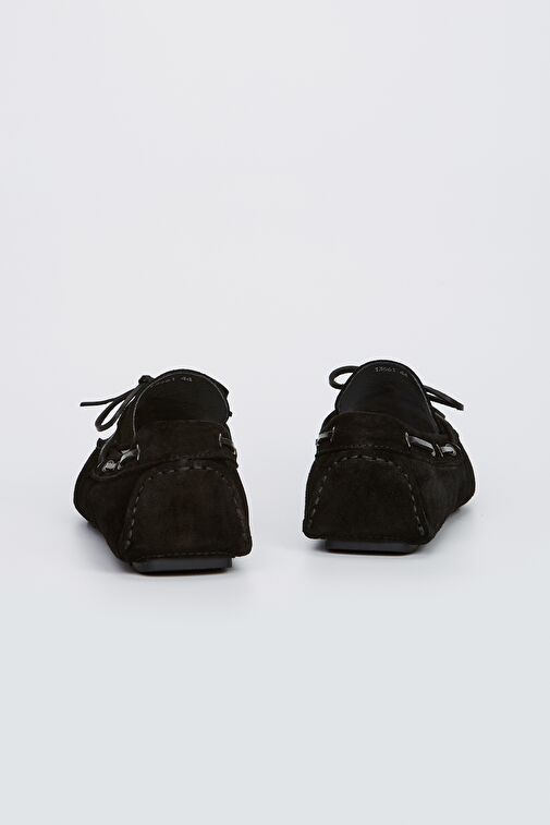 Valmenti Rachele Erkek Siyah Süet Hakiki Deri Loafer Ayakkabı - Görsel 5