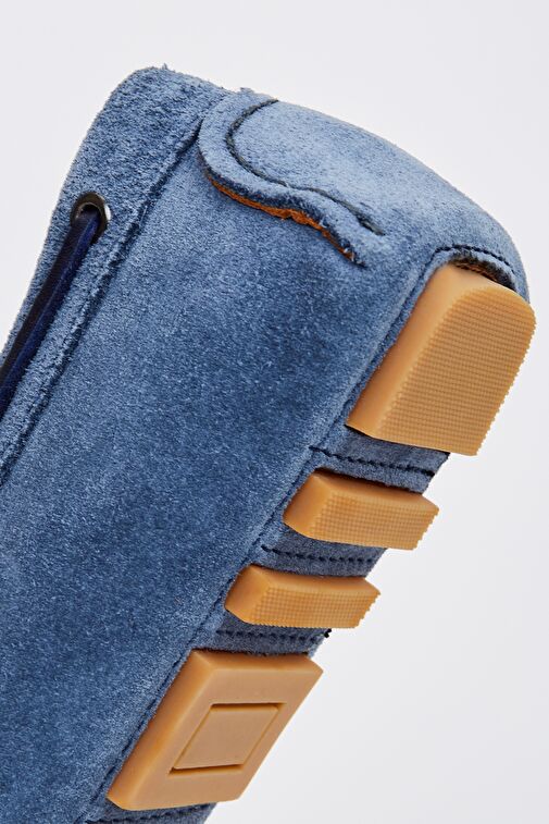 Valmenti Rachele Erkek Jean Süet Hakiki Deri Loafer Ayakkabı - Görsel 6