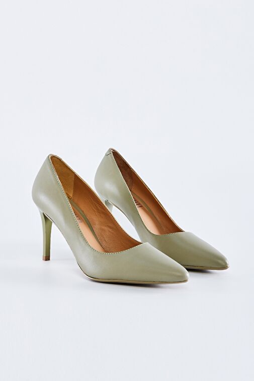 Valmenti Novella Kadın Avakado Hakiki Deri Topuklu Ayakkabı - Görsel 3