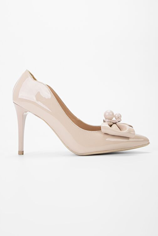 Valmenti Pudra Kadın Rugan Abiye Ayakkabı 248 23133 BN AYK Y23 - Görsel 2