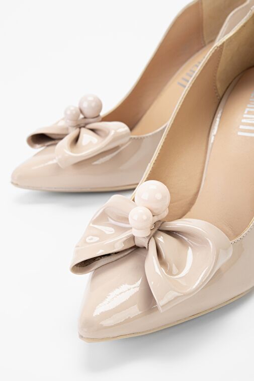 Valmenti Pudra Kadın Rugan Abiye Ayakkabı 248 23133 BN AYK Y23 - Görsel 4