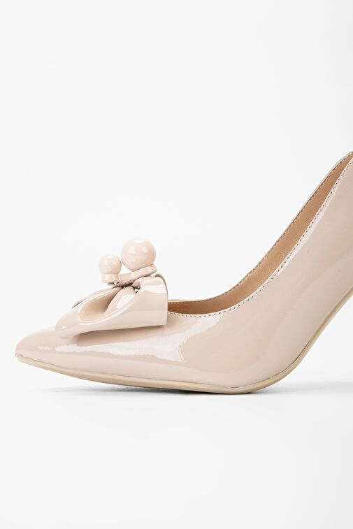 Valmenti Pudra Kadın Rugan Abiye Ayakkabı 248 23133 BN AYK Y23 - Görsel 5