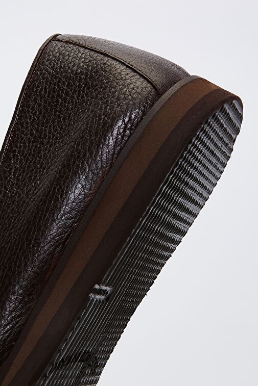 Valmenti Jolanda Erkek Kahverengi Floter Hakiki Deri Loafer Ayakkabı - Görsel 6