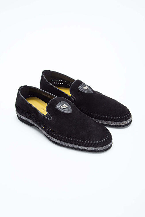 Giampiero Nicola Erkek Hakiki Deri Siyah Loafer Ayakkabı - Görsel 7