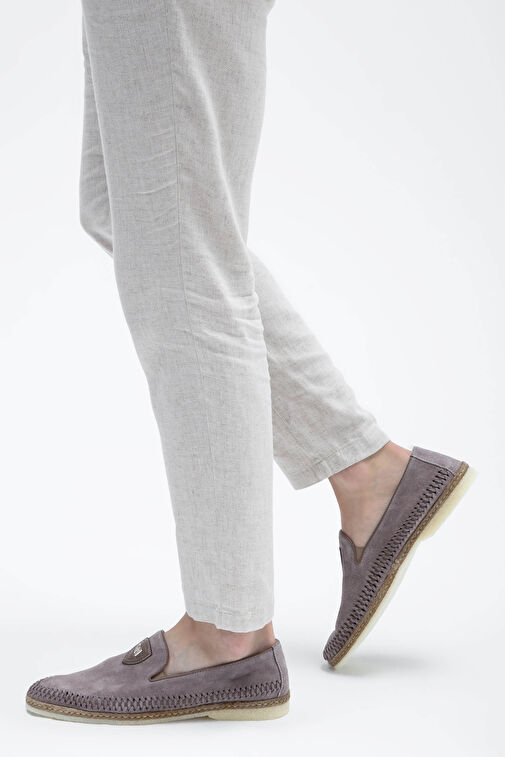 Giampiero Nicola Erkek Hakiki Deri Metalik Loafer Ayakkabı - Görsel 2