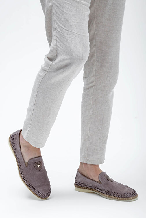 Giampiero Nicola Erkek Hakiki Deri Metalik Loafer Ayakkabı - Görsel 3