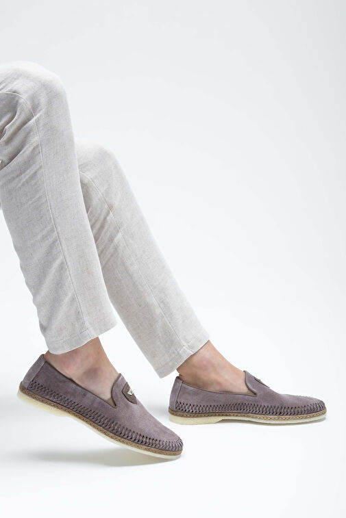 Giampiero Nicola Erkek Hakiki Deri Metalik Loafer Ayakkabı - Görsel 4