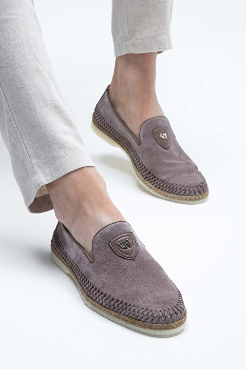 Giampiero Nicola Erkek Hakiki Deri Metalik Loafer Ayakkabı - Görsel 5