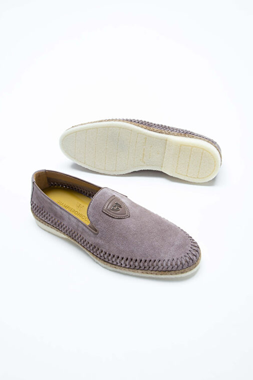 Giampiero Nicola Erkek Hakiki Deri Metalik Loafer Ayakkabı - Görsel 8