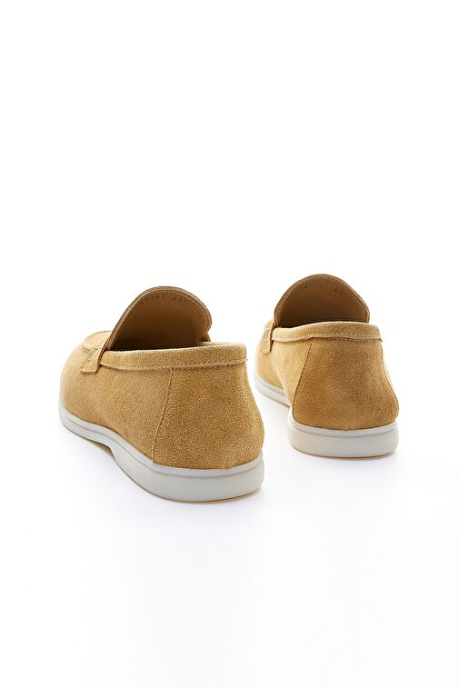 Valmenti Lucio Erkek Camel Süet Hakiki Deri Loafer Ayakkabı - Görsel 5