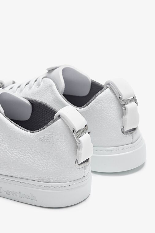 Franceschetti Mauro Erkek Beyaz\Lacivert Hakiki Deri Sneakers & Spor Ayakkabı - Görsel 4