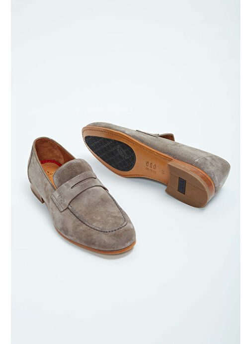 Tamer Tanca Erkek Hakiki Deri Kahverengi Loafer Ayakkabı - Görsel 8