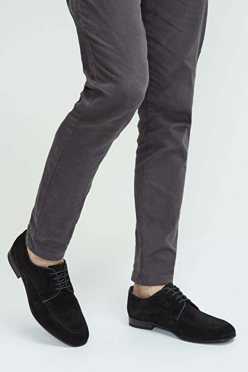 Tamer Tanca Siyah Erkek Süet Günlük Ayakkabı 183 27302 ERK AYK SK23/24 - Görsel 3